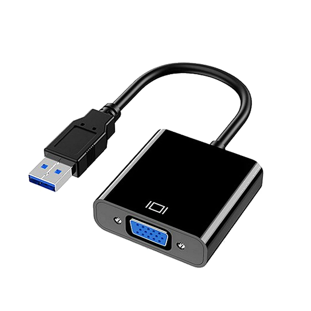 

USB 3.0 To VGA Adapter External Video Card Multi Display Converter for Win 7/8/10 Desktop Laptop PC Monitor Projector