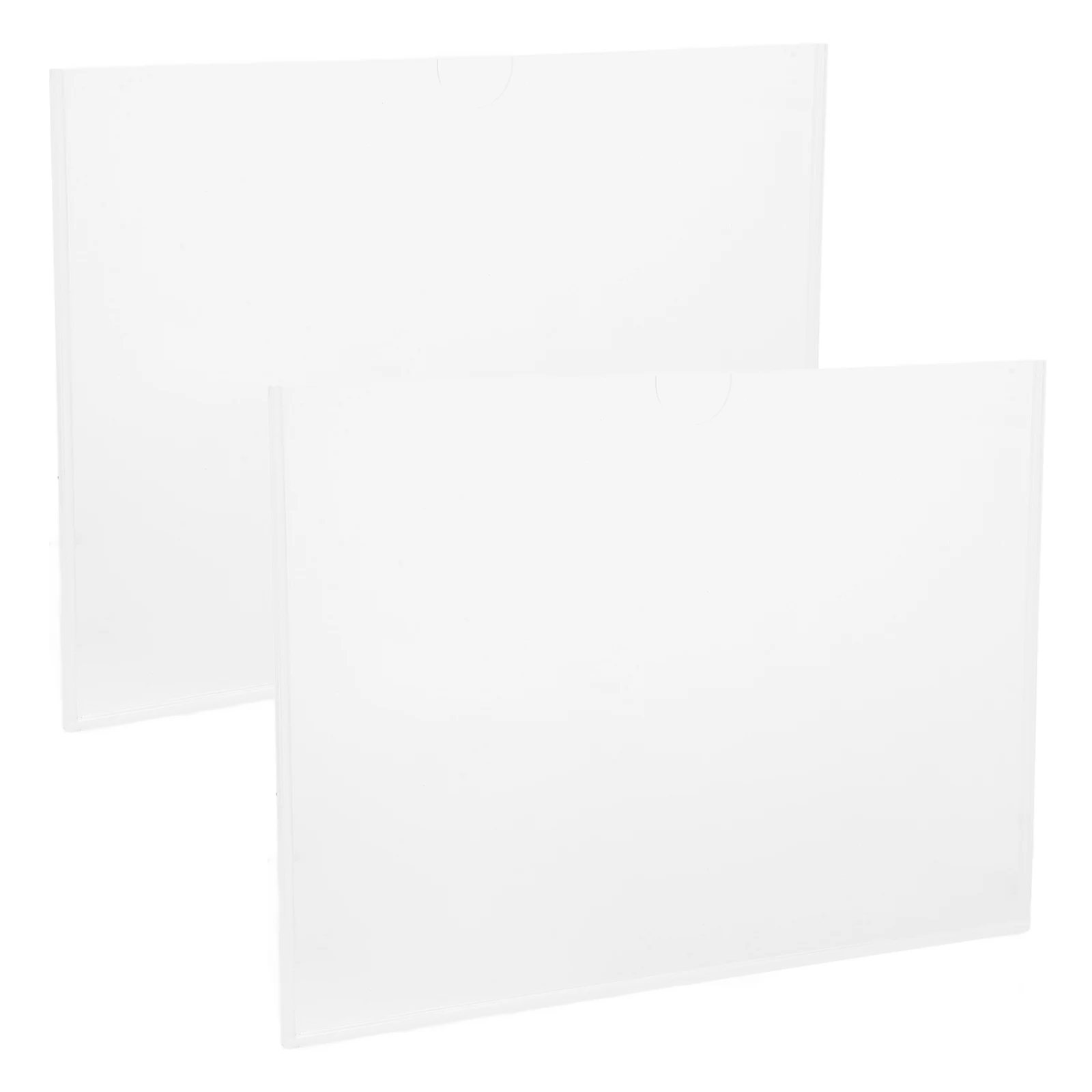 2 قطعة صندوق عرض ملف أكريليك شفاف A4 منظم مستندات حامل ملفات المكتب نظام تخزين فتحة شفافة #3