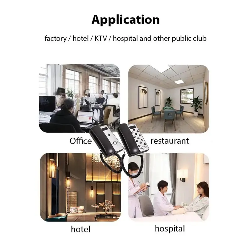 [NEW A09R!】 Wireless Intercom System Office Intercom Machine With LCD Screen 433Mhz 3280Ft Range Adjustable Volume Call Telephon