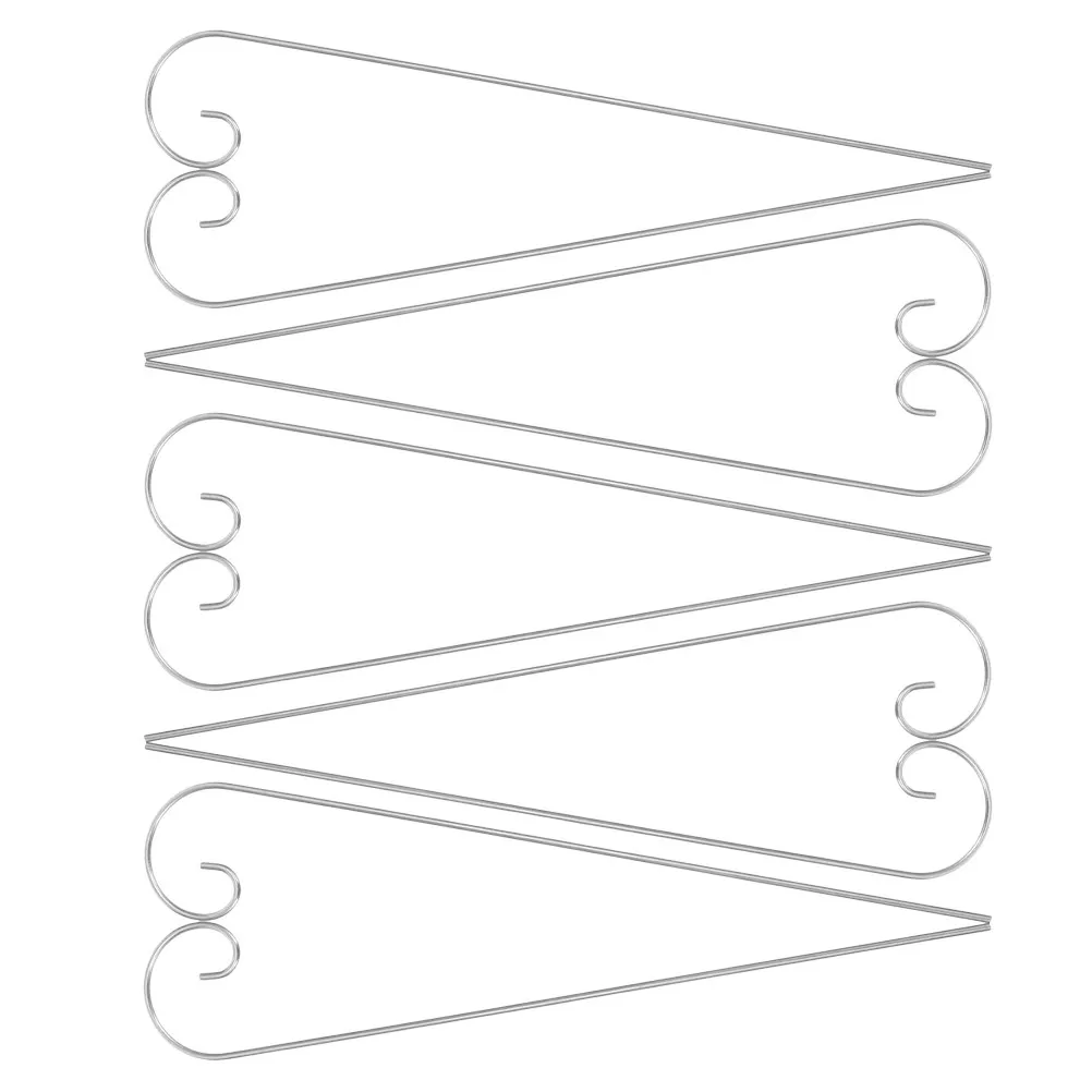 10Pcs Sturdy Metal Shepherd Hooks for Garden Balcony Patio Use Hang Plant Labels Signs Ornaments Ground Insertable Decor Hooks