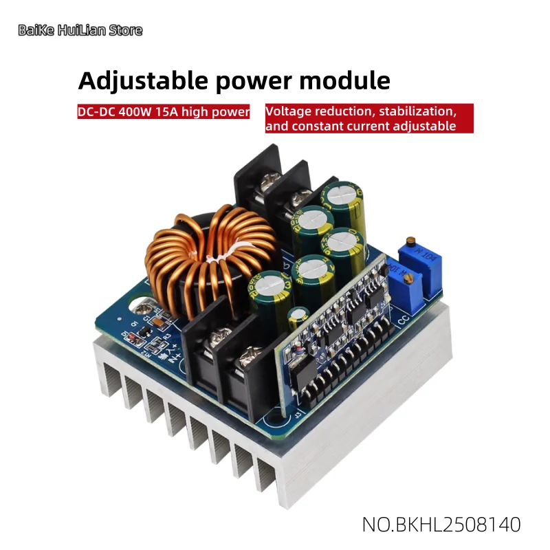 

free shipping DC-DC 400W 15A high-power step-down, voltage stabilization, constant current adjustable power module