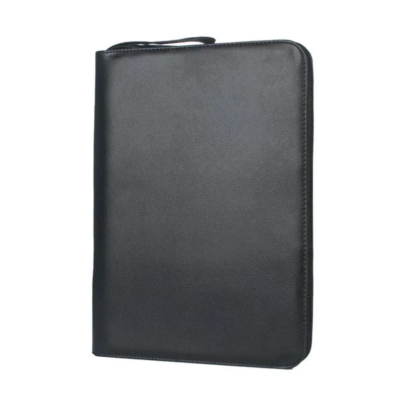 

48-Slots Pen Holder Personalized PU Gift Pen Bag Pen Storage Bag Business Office Protective Cover Black Durable Easy To Use