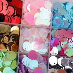 20g 10mm Round PVC Sequins With Hole  For Handmade Sewing Weeding Party Dress Bag Material  DIY Party Crafts  F0217