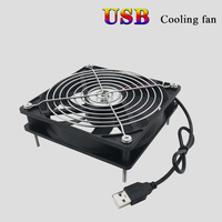 12/8cm 5V USB Powered Computer PC Case Fan For Receiver DVR Xbox TV Box Router Silent Chassis Cooler