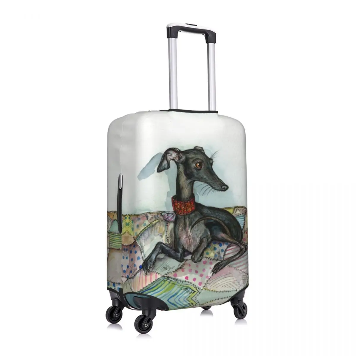 Custom Windhond Whippet Hond Bagage Cover Beschermer Schattige Reiskoffer Hoezen Voor 18-32 Inch