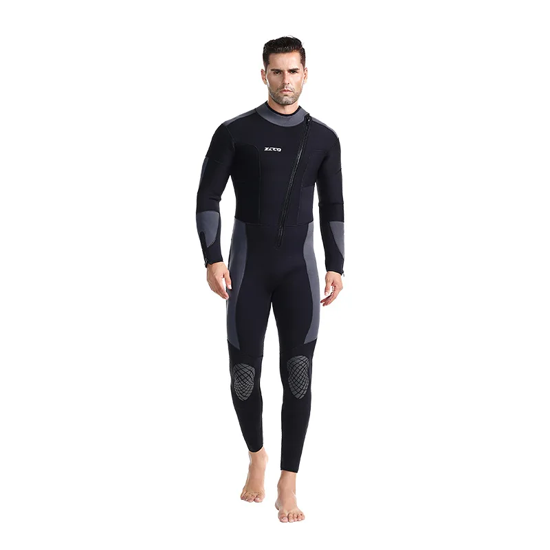Nuevos trajes de buceo de 5mm para hombres y mujeres, trajes de baño de invierno térmicos y con protección solar de manga larga de una pieza