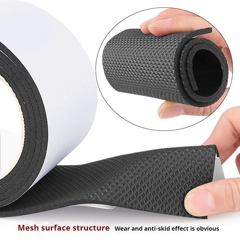 1 Rolle dicke, rutschfeste, stummgeschaltete Schuhsohlenpflaster zur Reparatur von Löchern, schützende Sohlen, geeignet für High Heels und Sportschuhe – Detail 6