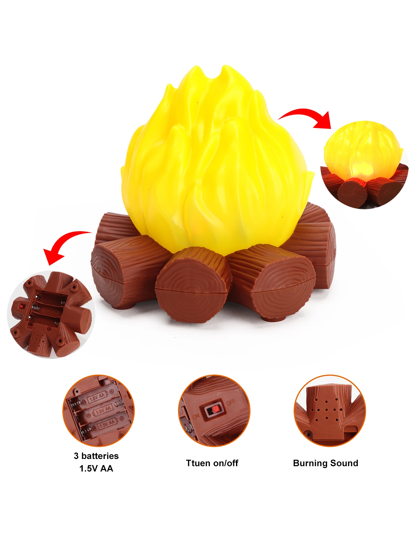 Kids Camping Set Toys Outdoor campfire playset for toddlers Kids Pretend Games Camping Gear Tools