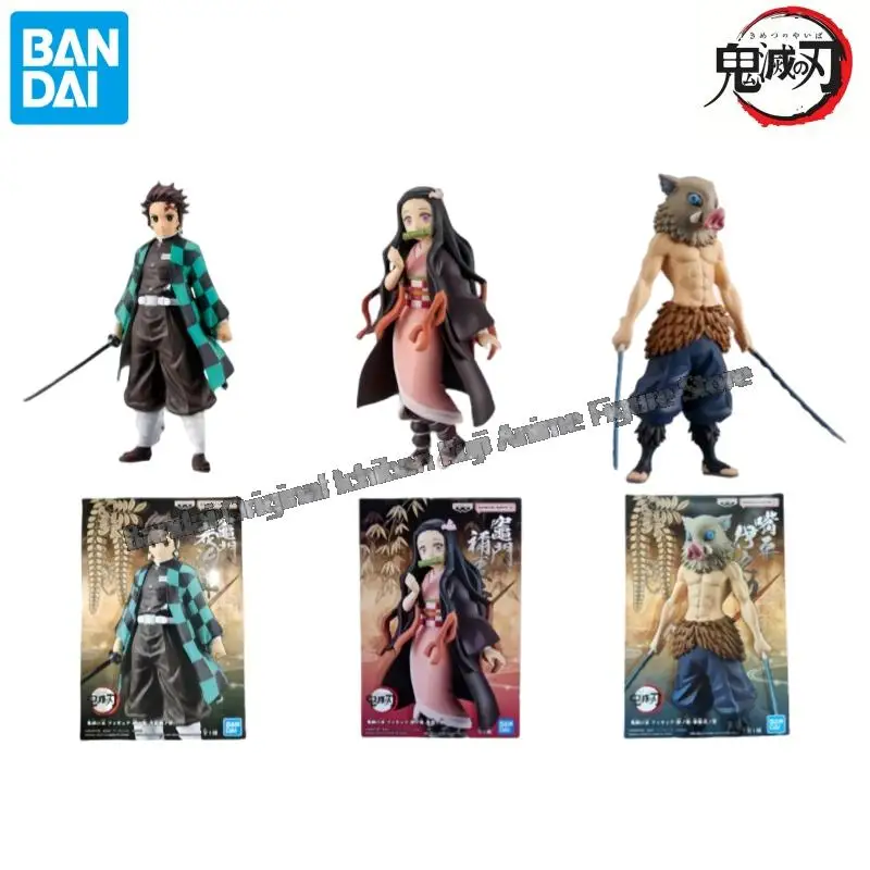 

In Stock Bandai Doll Brand New Boxed Demon Slayer Kamado Tanjirou Kamado Nezuko Hashibira Inosuke Anime Characters Garage Kit