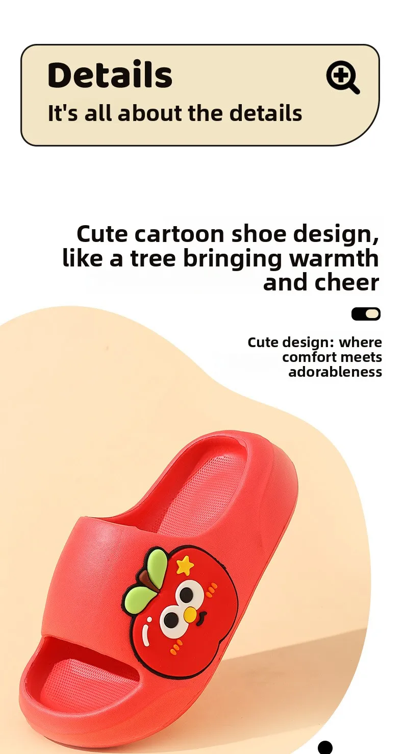 2026 Rutschfeste Kinderhausschuhe Sommer Neue Cartoon-Frucht-Sandalen für Jungen Niedliche Hausschuhe für Mädchen Eltern-Kind-Matching-Hausschuhe – Detail 6