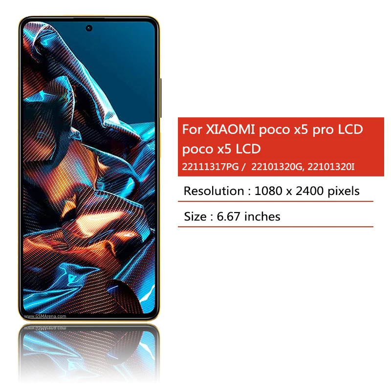 Ekran AMOLED Poco X5 do Xiaomi PocoX5 Pro X5Pro LCD 22111317PG 22101320G wyświetlacz ramka ekranu Digitizer Panel dotykowy