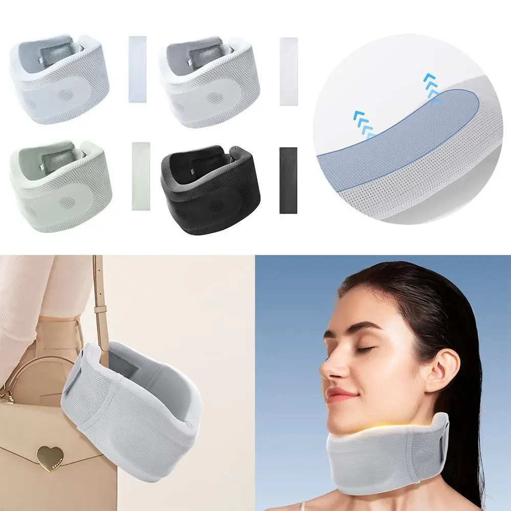 U Shaped Pillow Ice Silk Neck Protector Neck Sleeve Neck Holder Portable Neck Forward Tilt Corrector  Office Relaxing Massager