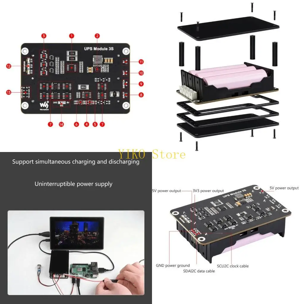 

K32C UPS Power Module for Jetson with 5V Uninterruptible Power Supply Circuits