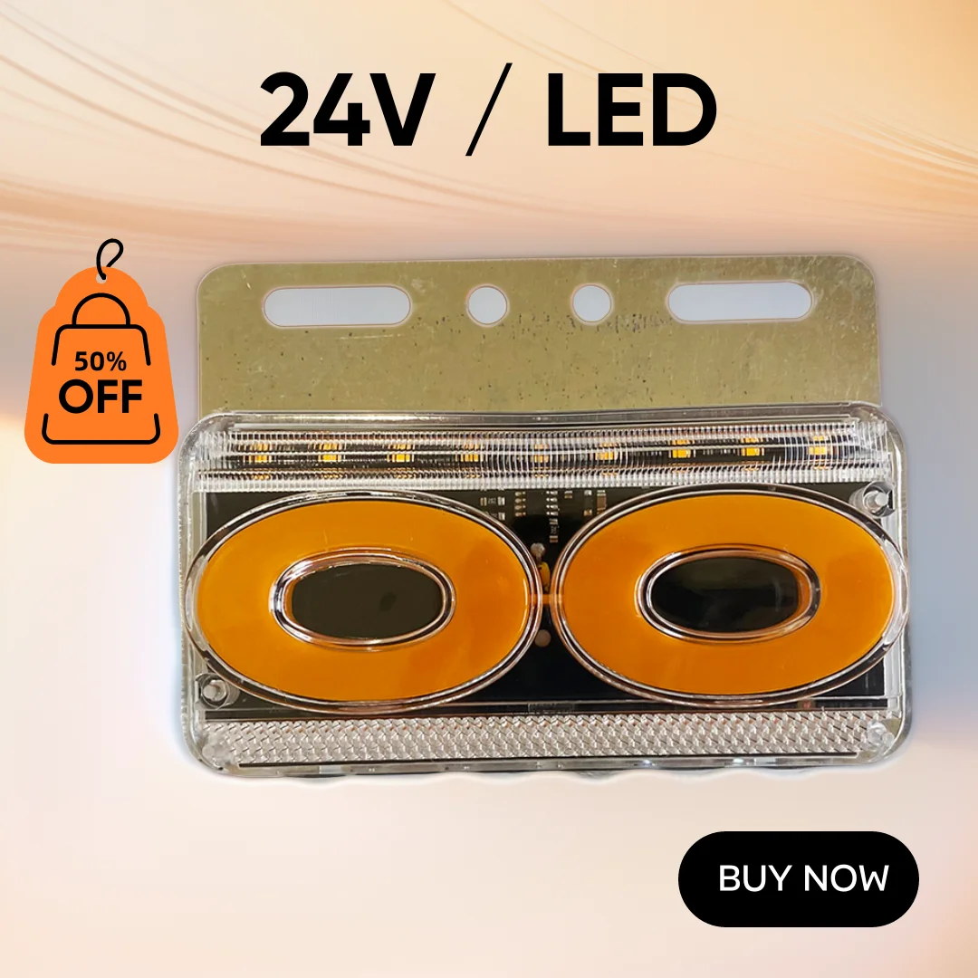 

Cargo Truck Trailer LED 24V Letter Side Lights with Multicolor Waterproof Red Yellow Blue Green White Turn Signal