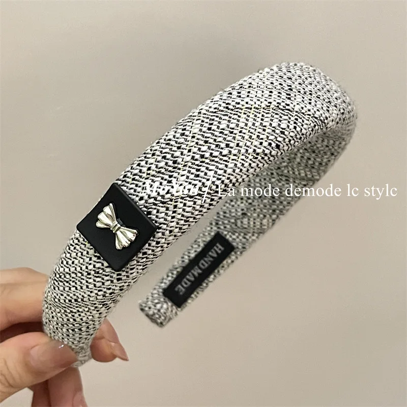 Damen High-End-Stirnband mit breiter Krempe Damen breite Lünette Haar bänder Haar Reifen Mädchen Schwamm rutsch feste Haarband Haarschmuck