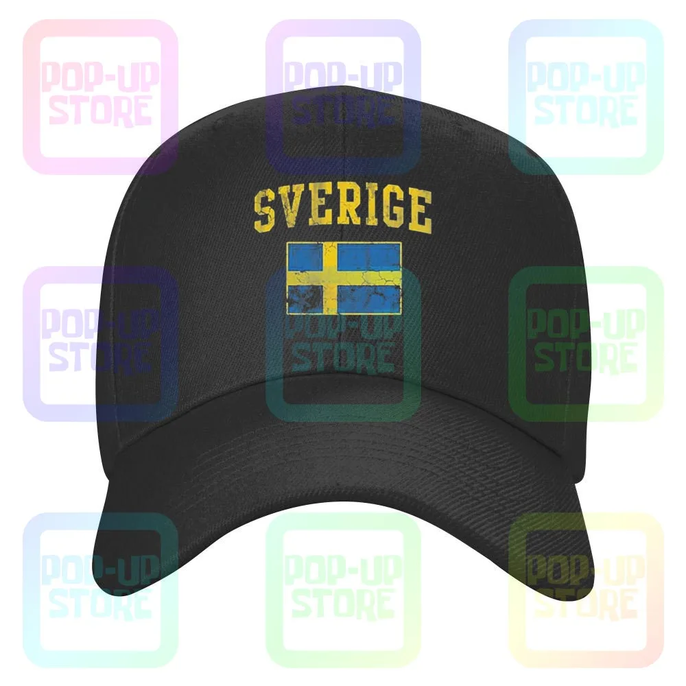 Vintage Sverige Sweden Flag Caps Baseball Cap