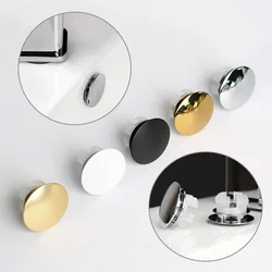 Copper Sink Overflow Cover Trim Ring Hole Cap Wash Basin Round Double Layer Overflow Plug TubDrain Stopper Kitchen Bathroom