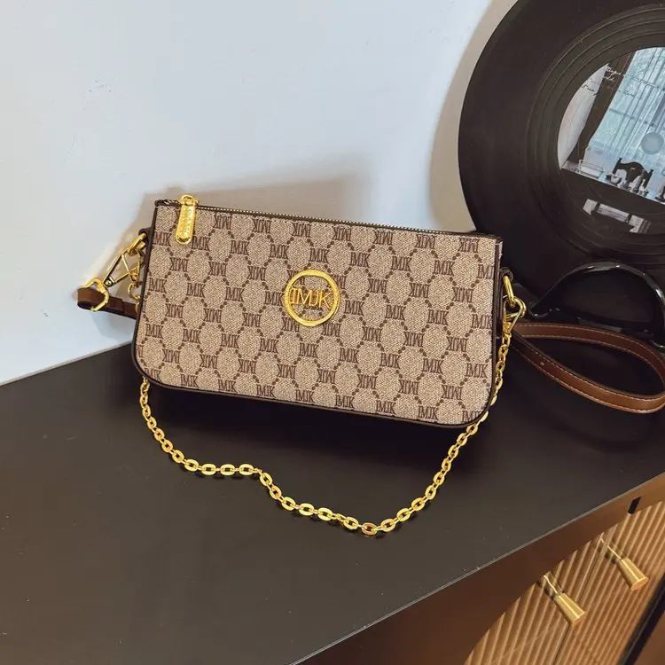 

This Year's Versatile Bag Women's New Double Shoulder Strap Underarm Fashion Chain Small Square Bag Public Messenger Bag
