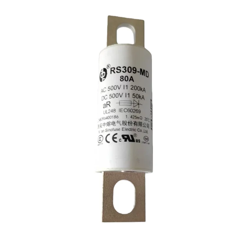 1 stuks RS309-MD zekeringbuis 35A 50A 70A 80A 100A 125A 150A 200A 250A 300A 400A 500A 600A 800A 1200A Nieuwe Energie Elektrische SINO Zekeringen - afbeelding 2