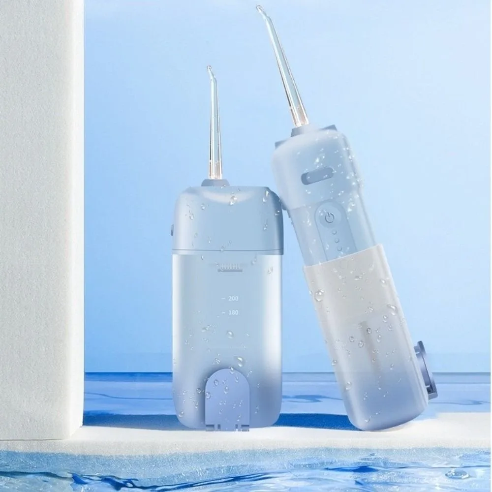

USB Rechargeable Oral Irrigator Foldable Structure Pulse Technology Dental Water Jet 4 Nozzles Smart Electric Water Flosser