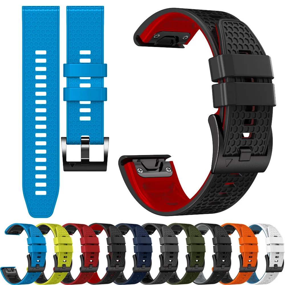 22mm Silicone WatchBand Strap For Garmin Fenix E 8 47mm 51mm 7 7X Epix Gen 2 Enduro 3 Instinct 2X Accessories QuickFit Bracelet