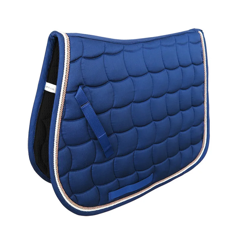 

Horse Equipment Pad Horse Saddle Pad With Double Rope Piping 5MM Foam+300 Gram Polyester Inner