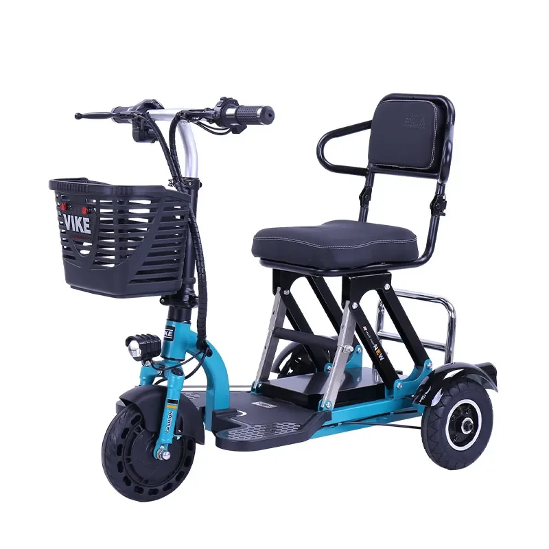 

Compact portable Folding Elderly Mobility Vehicle Disabled Electric Wheelchair Mini Scooter lithium battery Motorcycle Bicycle