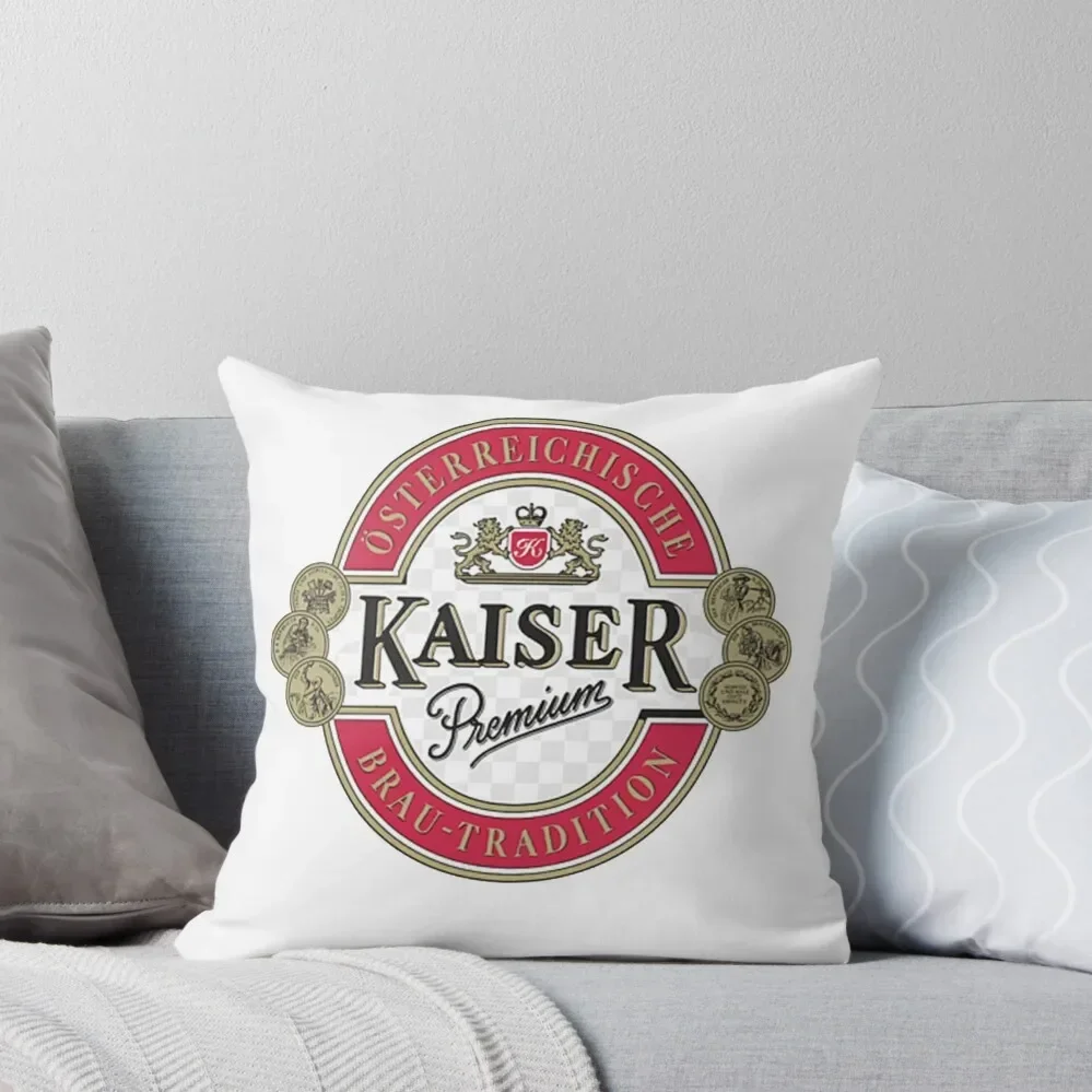 

Vintage--brauerei-wieselburg-henninger-kaiser-premium-bier- T-Shirt Throw Pillow Rectangular Cushion Cover pillow