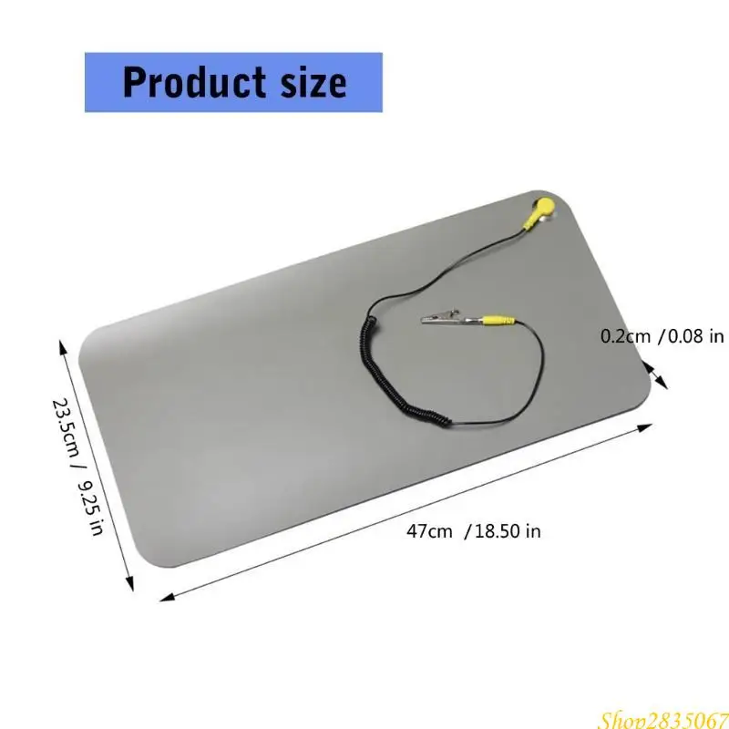 電子アンチスタチックマットキット用アンチスタチックリストストラップ接地ワイヤ接地耐熱性はんだ付けマット831F