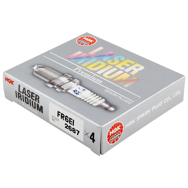 FR6EI Spark Plug NGK 2687 for MITSUBISHI LANCER OUTLANDER PAJERO ENDEAVOR ECLIPSE ASX BYD YUAN F3 F6 G6 M6 CHANGAN CS35 MN163236