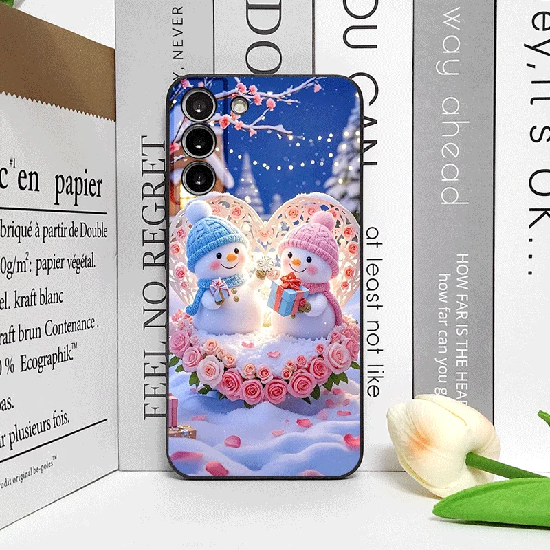 عيد الميلاد الشتاء لطيف ثلج زوجين قضية الهاتف لهواوي نوفا 13 12 11 برو 10 SE ماتي 40 برو زائد P60 P40 برو + 5G لينة يغطي #5