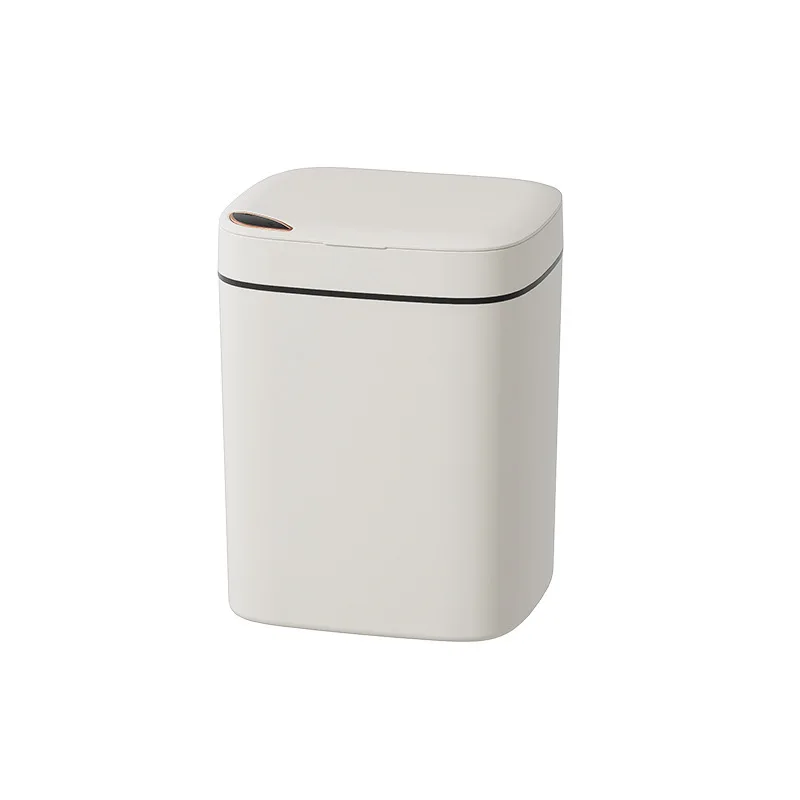 16L Smart Trash Can Automatic Bagging Electronic Trash Can Touchless Bathroom Trash Bin Motion Sensor Household Garbage Bin