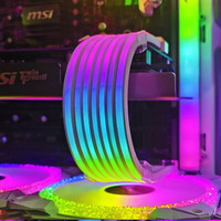 COOLMOON AOSOR AL200 Flexible Mounting Light 5V ARGB Aura Sync Flexible Light Bar Widening Bendable Multifunctional DIY for Case