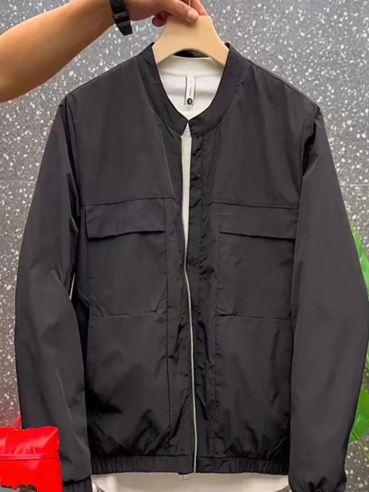 

Casual Sle Men's Workwear Jaet Autumn High-End Sensation Versatile Lightweight Luxury Haome Color Outerwear