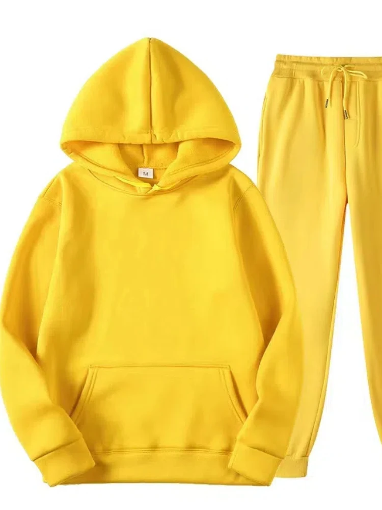 2024 conjuntos das mulheres hoodies calças outono inverno com capuz moletom moletom com capuz calça
