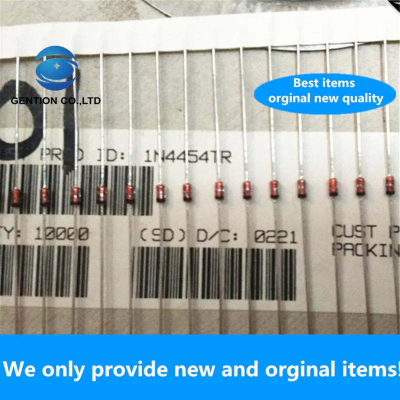 30PCS 100% New original 1N4454 diode 1N4454TR high conductivity ultra fast imported DO-35 50V 200mA 4ns