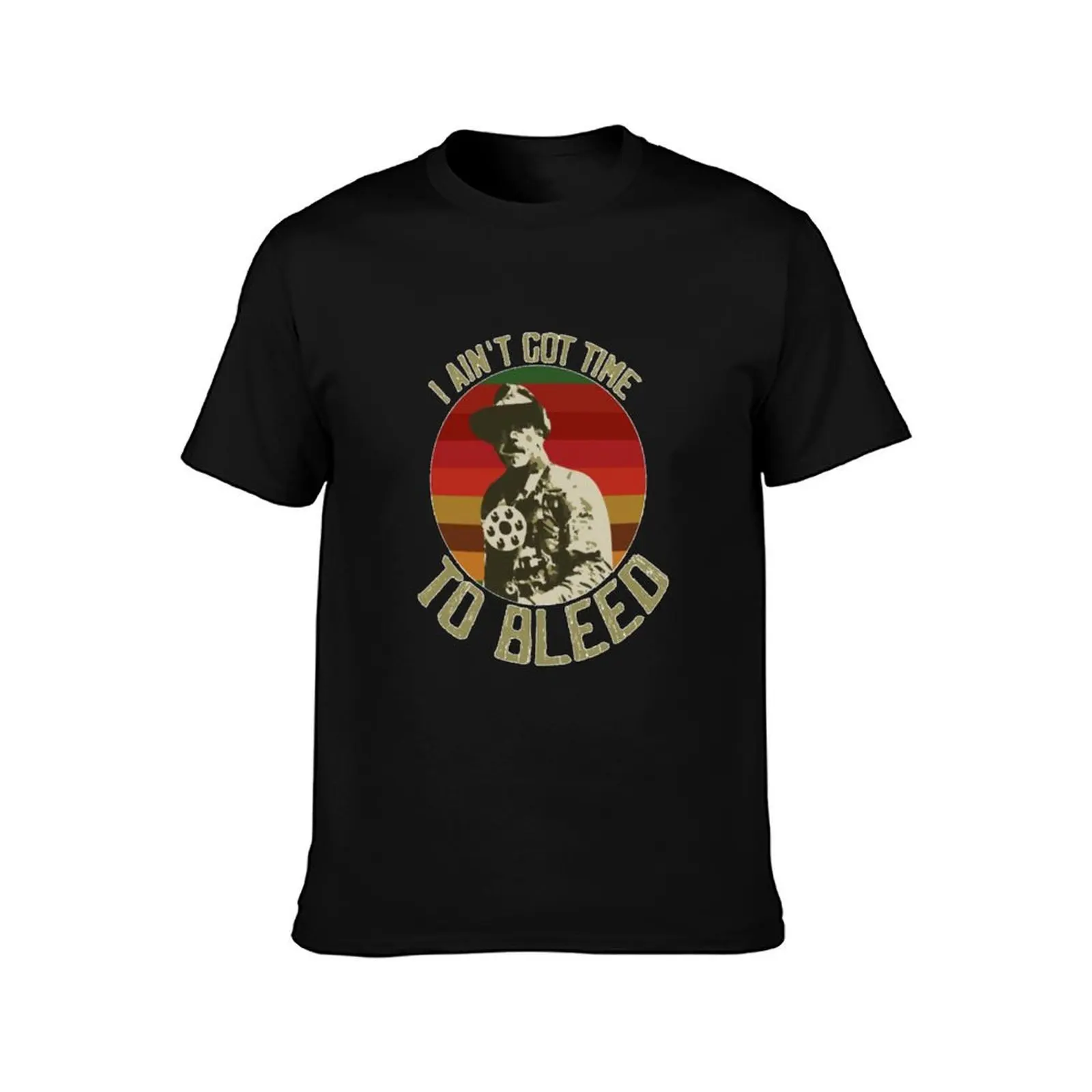 I Ain't Got Time to Bleed Predator Movie T-Shirt Breathable Sportswear for Men T-Shirt