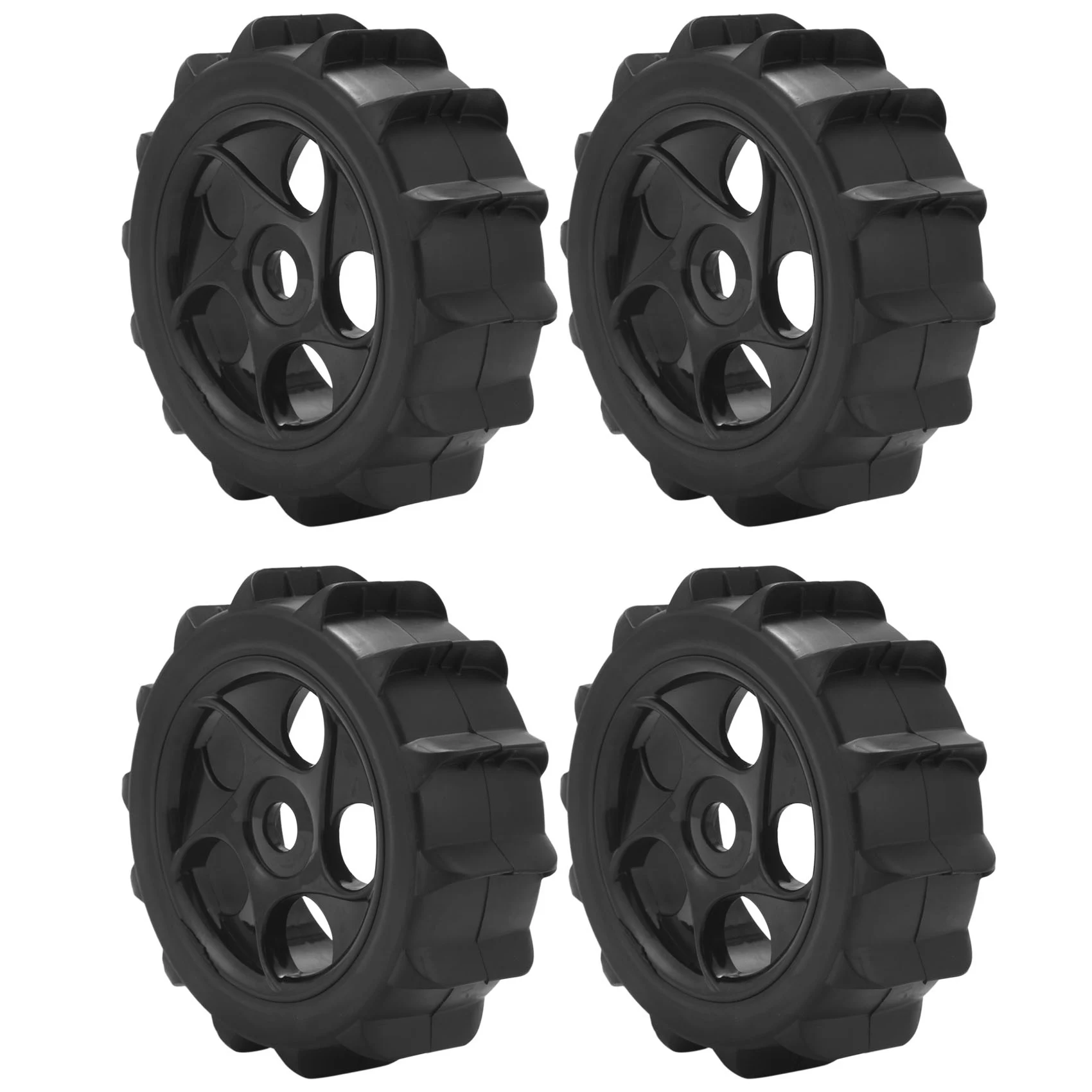 4Pcs RC 1/8 Paddles Snow Sand Tires Tyres Fit 1:8 Off-Road Wheels 1:8 Off-Road Short Card Beach Tire for RC Car