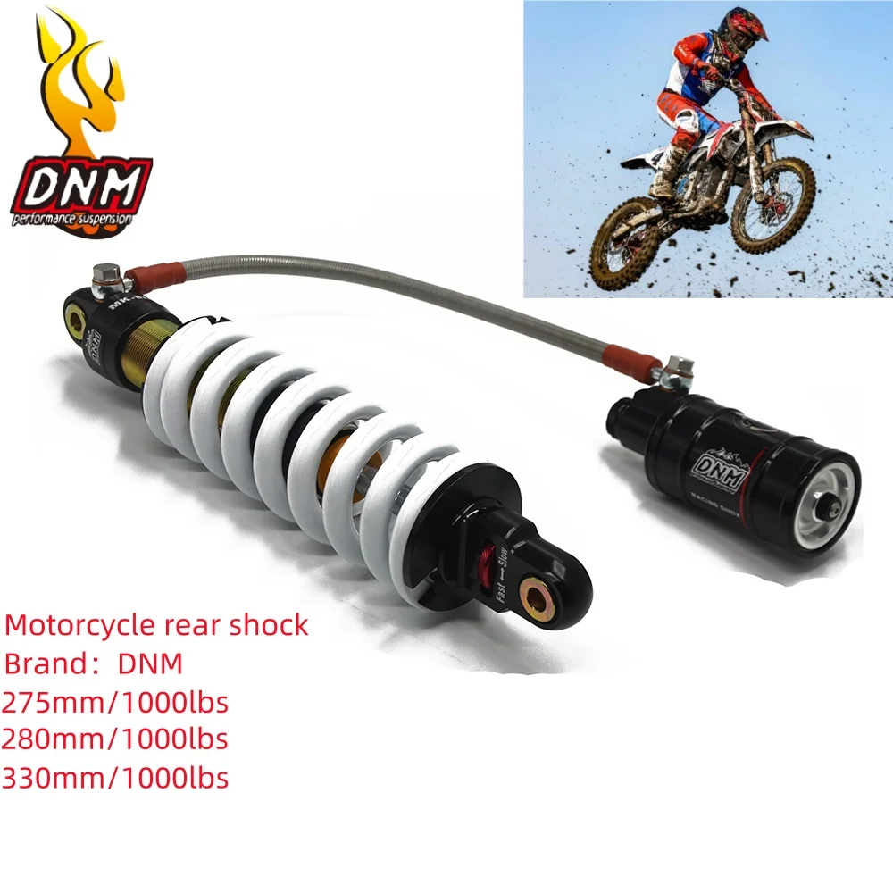 DNM Suspension MK-BAG Double Adjustable Rear Shock Absorber 275mm 280mm 330mm 1000lbs for Motocross ATV Quad Pit Dirt Bike