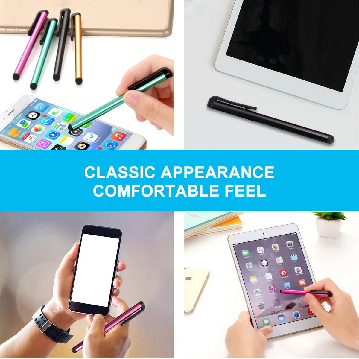 

30 Pcs Aluminum Alloy Touchscreen Pen Tablet Stylus Mobile Handwriting Capacitive