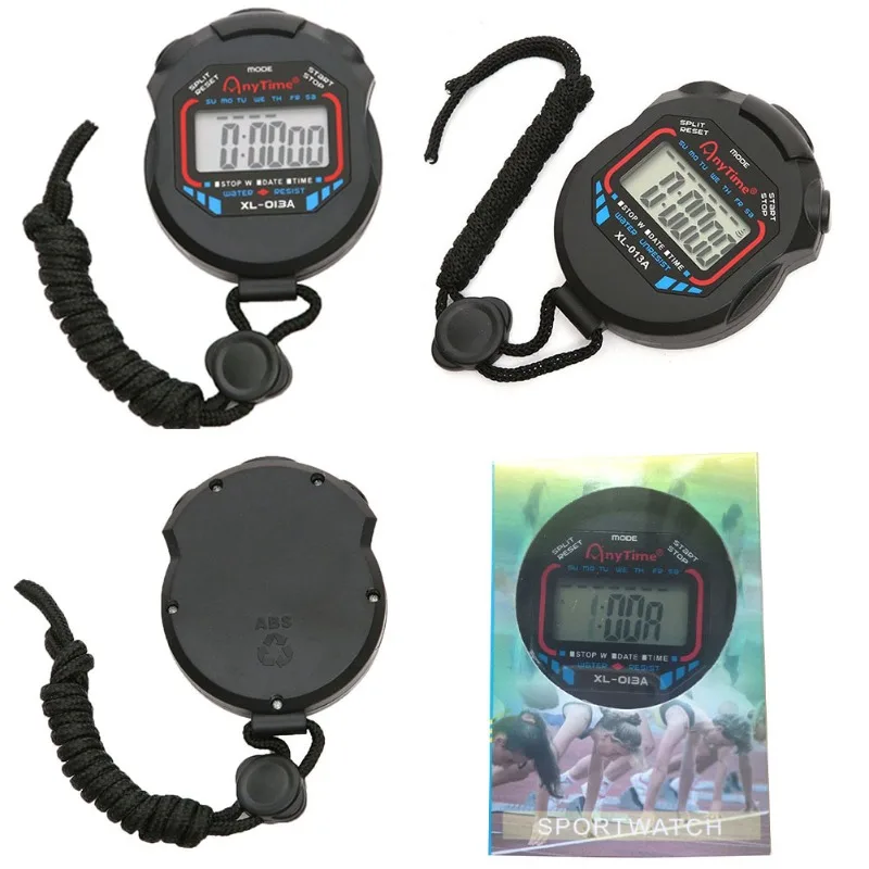 Football Referee Equipment Multi-Function Electronic Stopwatch Sport Stopwatch Timer Professional Waterproof LCD Display Fitness