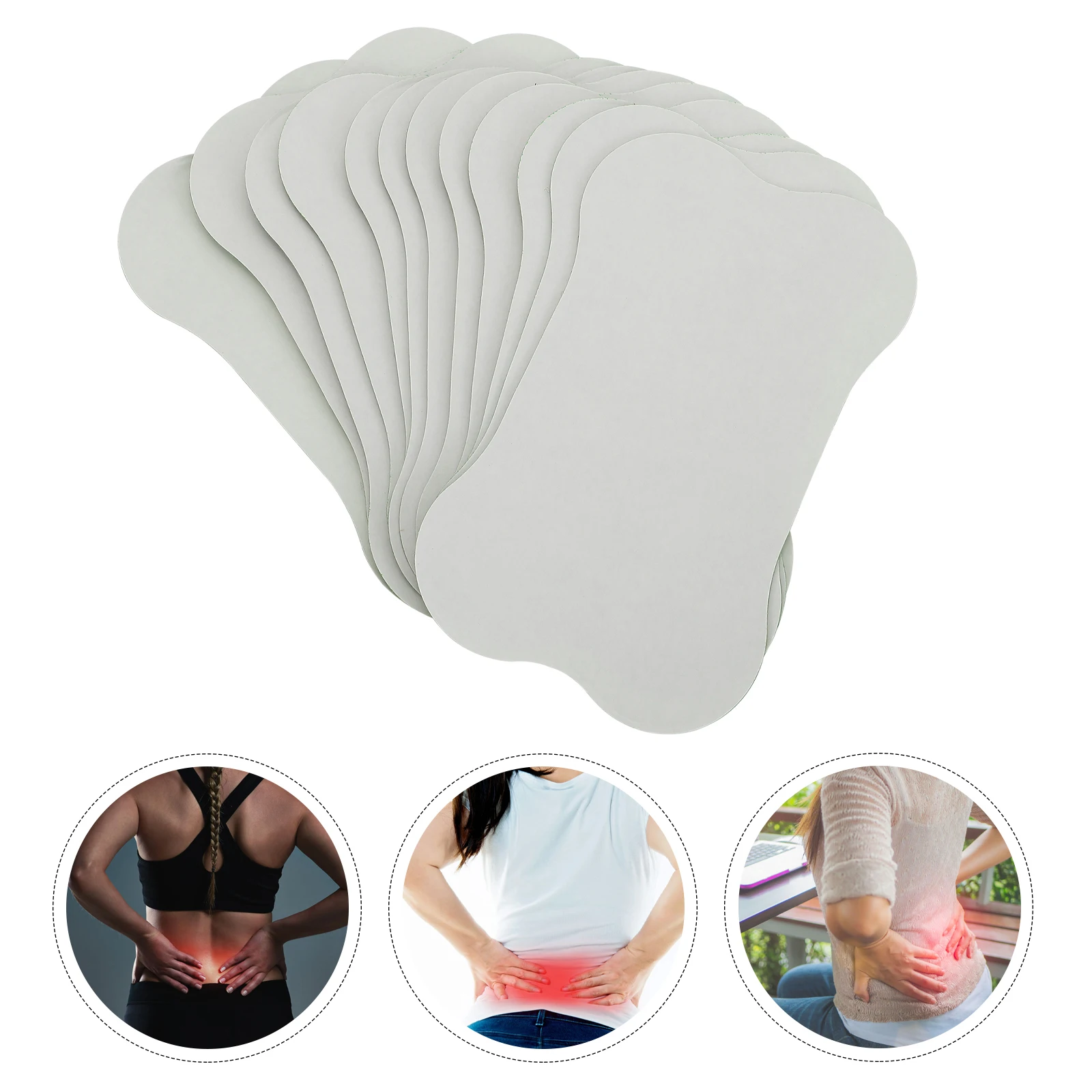 

12 Pcs Lumbar Stickers Moxibustion Paste Non-woven Fabric Self-heating Moxa Pad