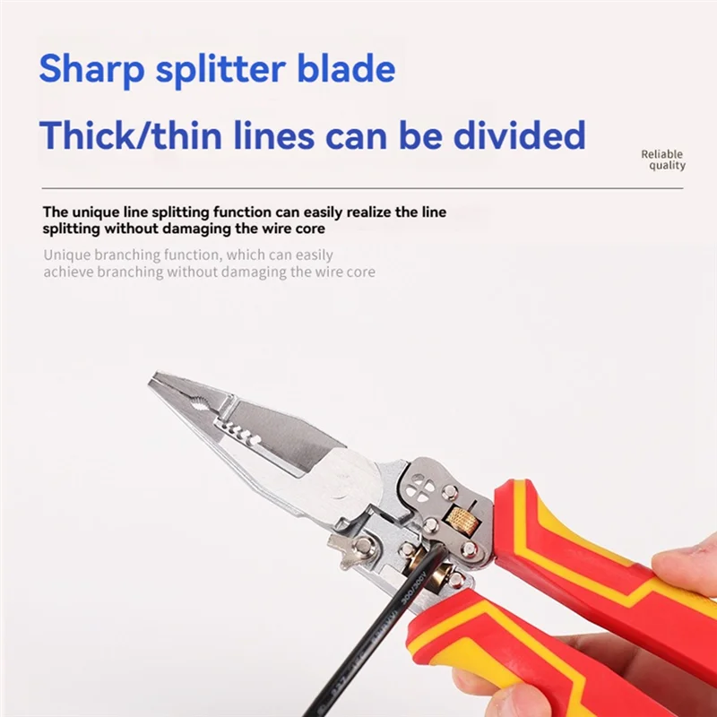 Pinza per crimpare cavi PORK Spellafili multifunzione Pinza spelafili versatile