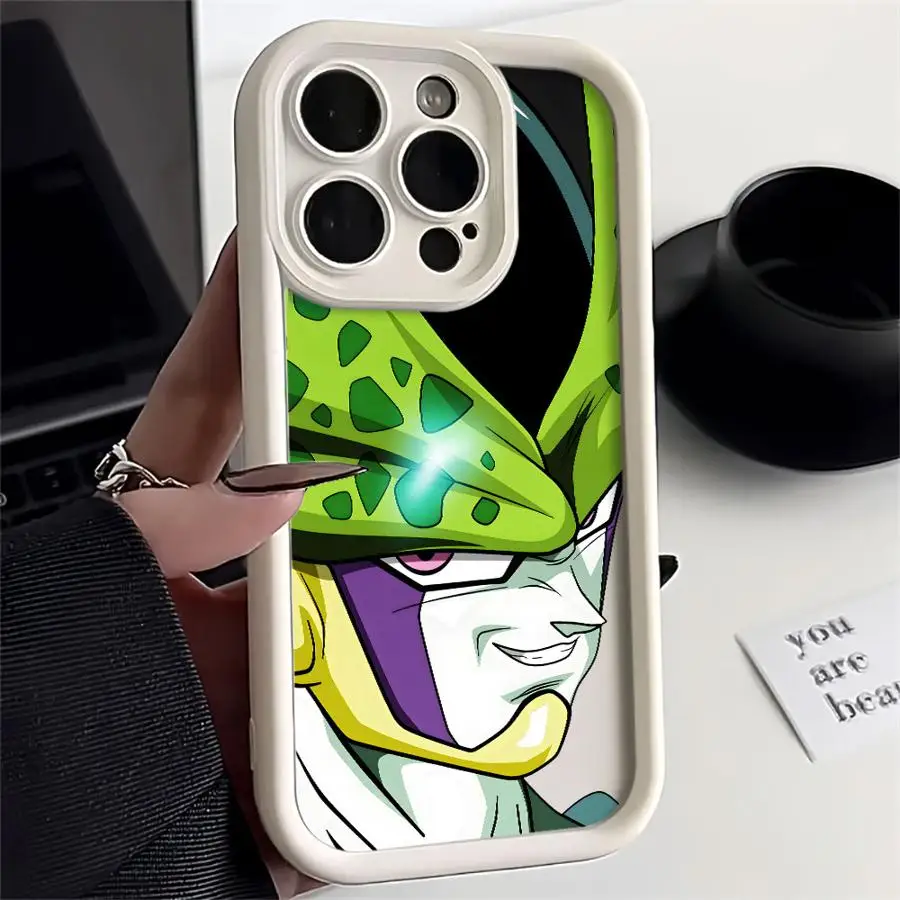 아이폰 XS Max 15 16 14 Plus XR 13 12 11 Pro Max 17 Air 16e용 케이스, 소프트 커버, 드래곤볼 Z 셀 마진 부우