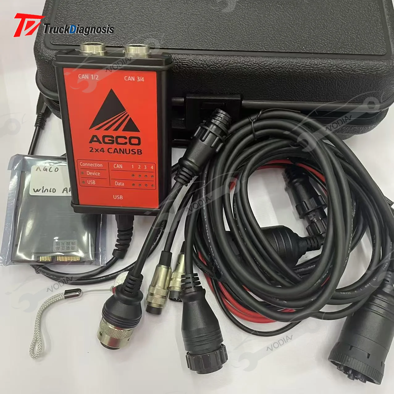 for AGCO Diagnostic kit FOR AGCO CANBUS FENDT FenDias Massey Ferguson FOR AGCO SISU Power WinEEM4 Service Tool with key dongle