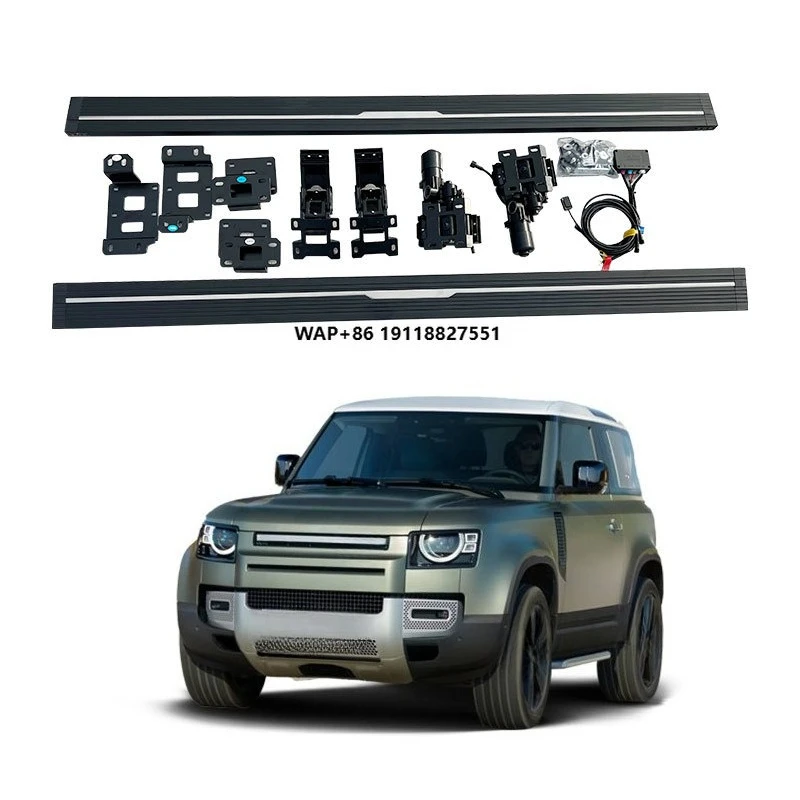 

Автоматические выдвижные подножки из алюминия для Range Rover Defender, электрические боковые ступеньки для 4-дверных и 2-дверных моделей