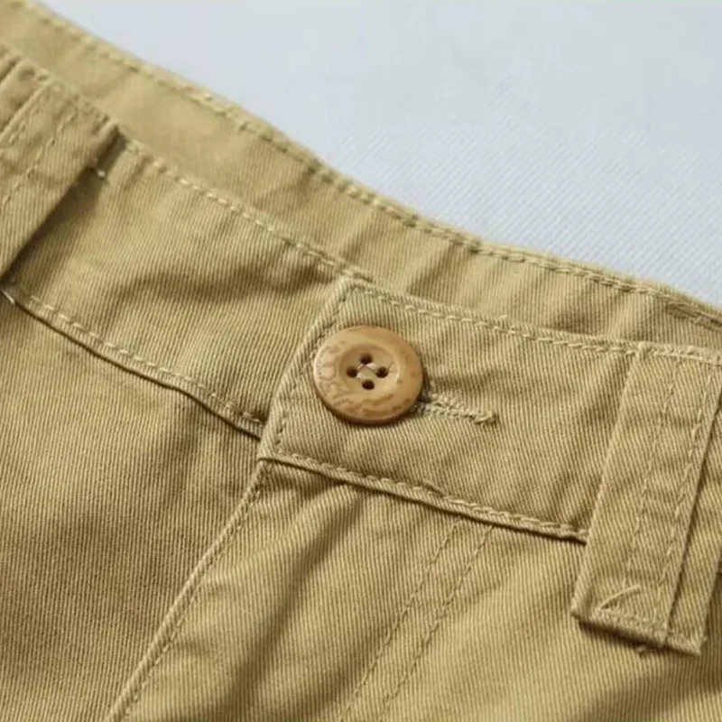 Multi-Pocket-Arbeitshose für Herren, mittelschwer, Feldtrainingshose, Herbst, 1/2 Stück, lässige Cargohose, taktische Outdoor-Wanderhose – Detail 12