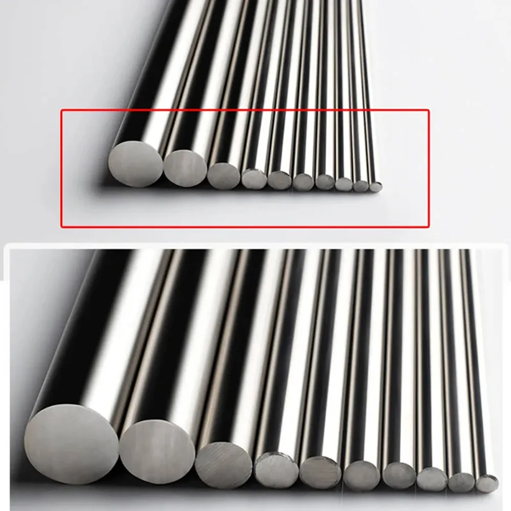 1-12pcs 304 Stainless Steel Shaft Rod 500mm Length Solid Round Bar Diameter 3/4/5/6/8/10/12/14/15/16/18/20/22mm Ground Bars