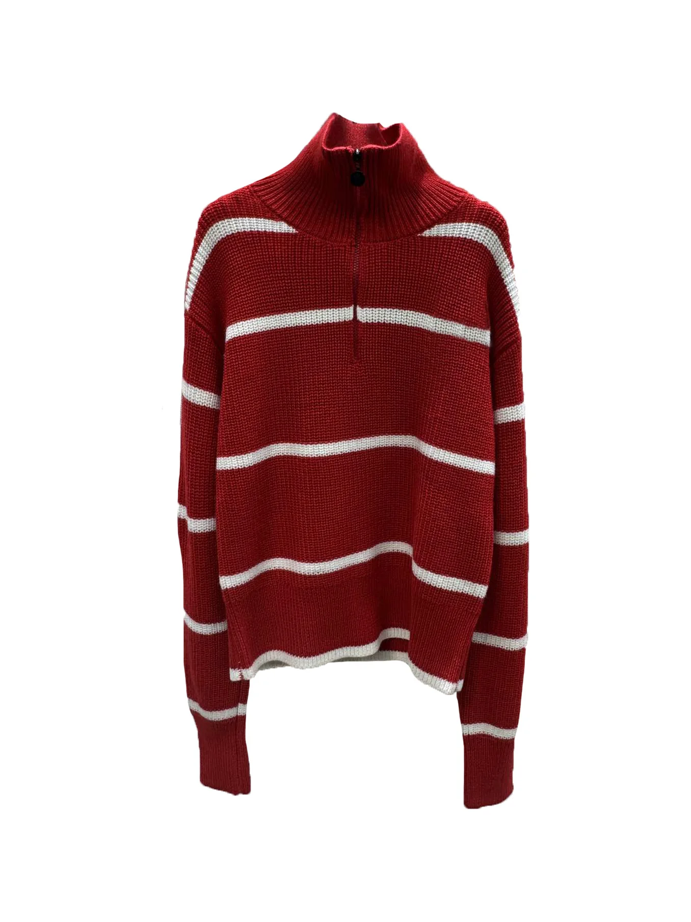 

Jumper jacket stand-up collar short loose version of the collision half-zip design warm and comfortable 2024 winter new 0103