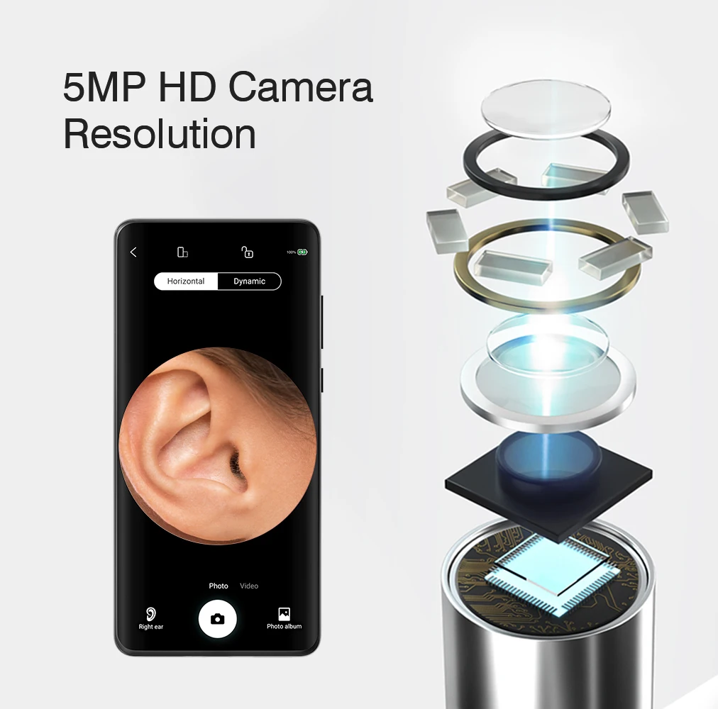 Wireless Visual Ear Cleaner Camera Otoscope WiFi Luminous Earpick Ear Wax Removal Tool With Camera Ear Endoscope Ear Wax Remover image 5